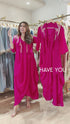 Pink Drape One Piece-dress with Jacket